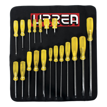 URREA Amber Screwdriver Set of 19 Pieces Comb 9600E